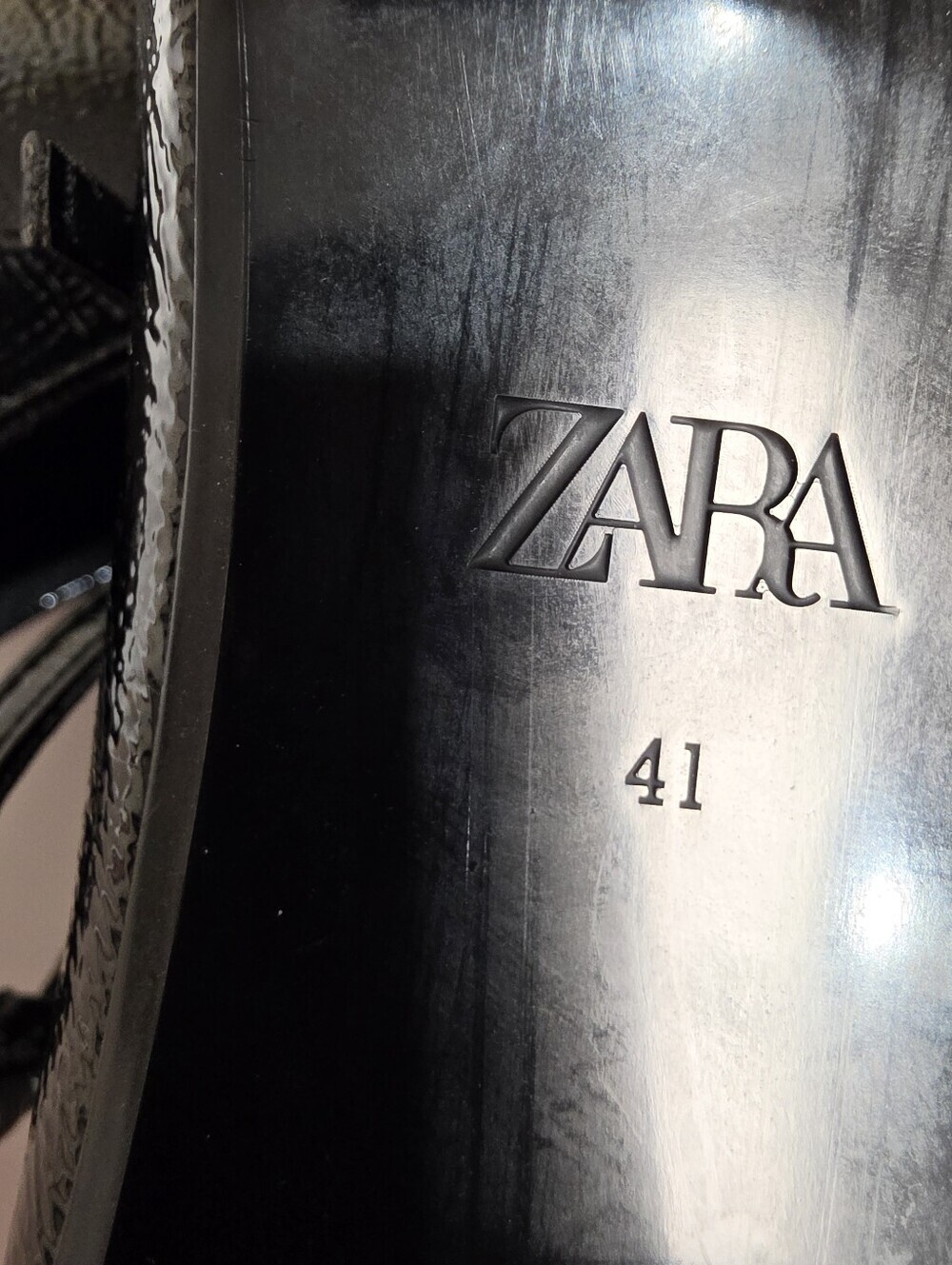 Zara Black Patent Leather Multi-Strap Mary Jane Shoes - Size (EU-41) 10 - 10.5 - Picture 11 of 12